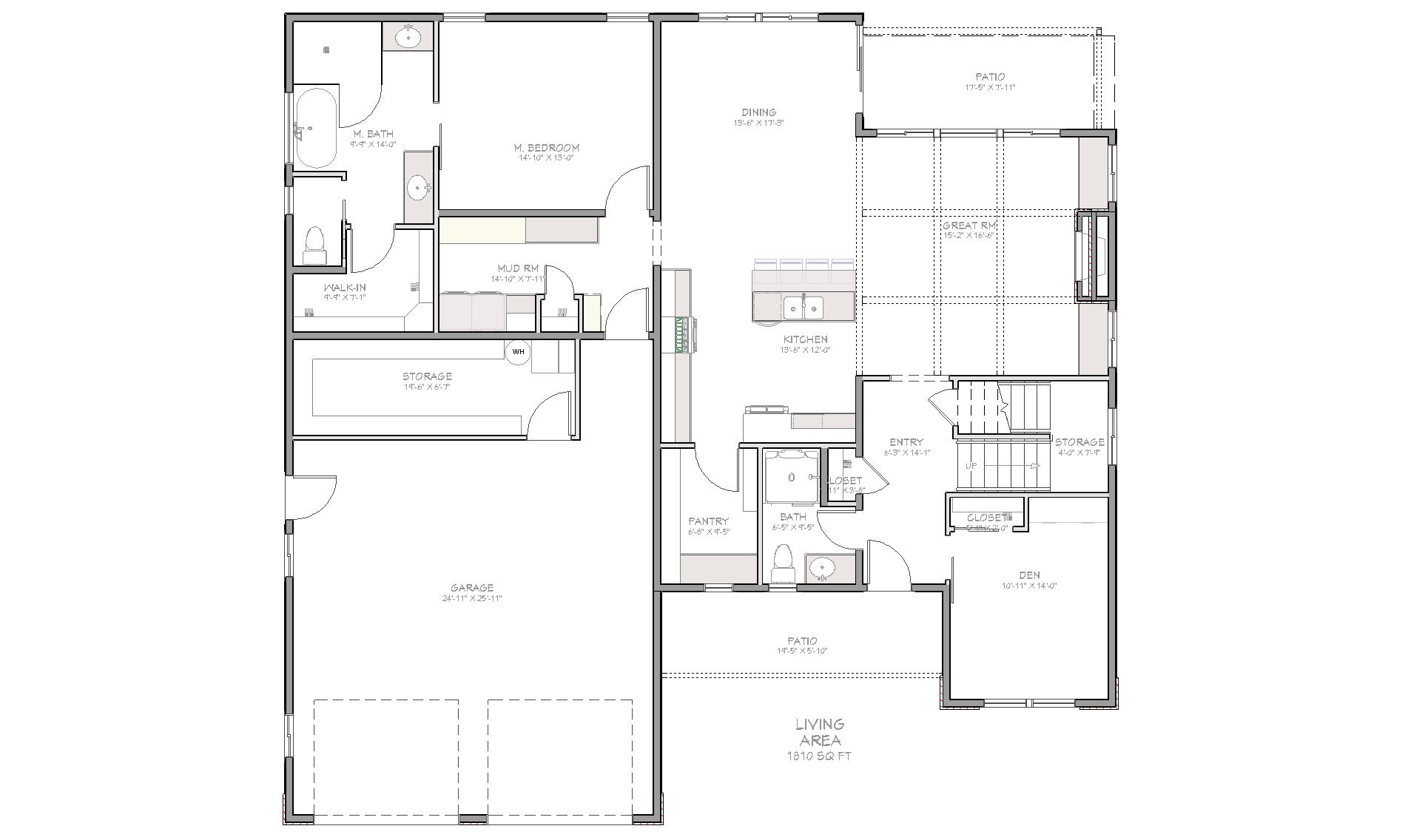 The Maple — Floorplan — Main Level