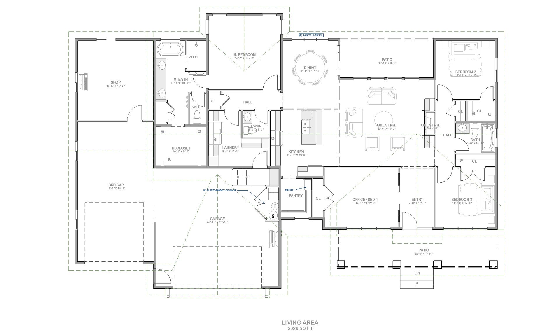 The Saddleback — Floorplan