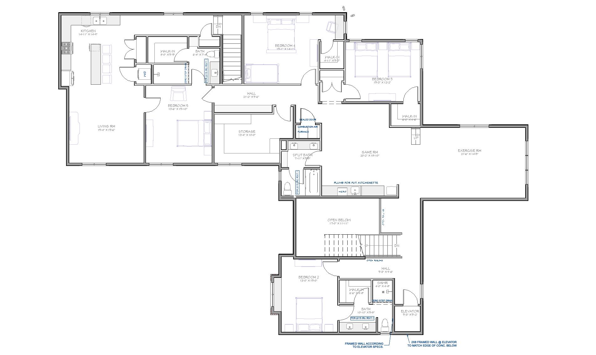 The Nasland — Floorplan — Upstairs