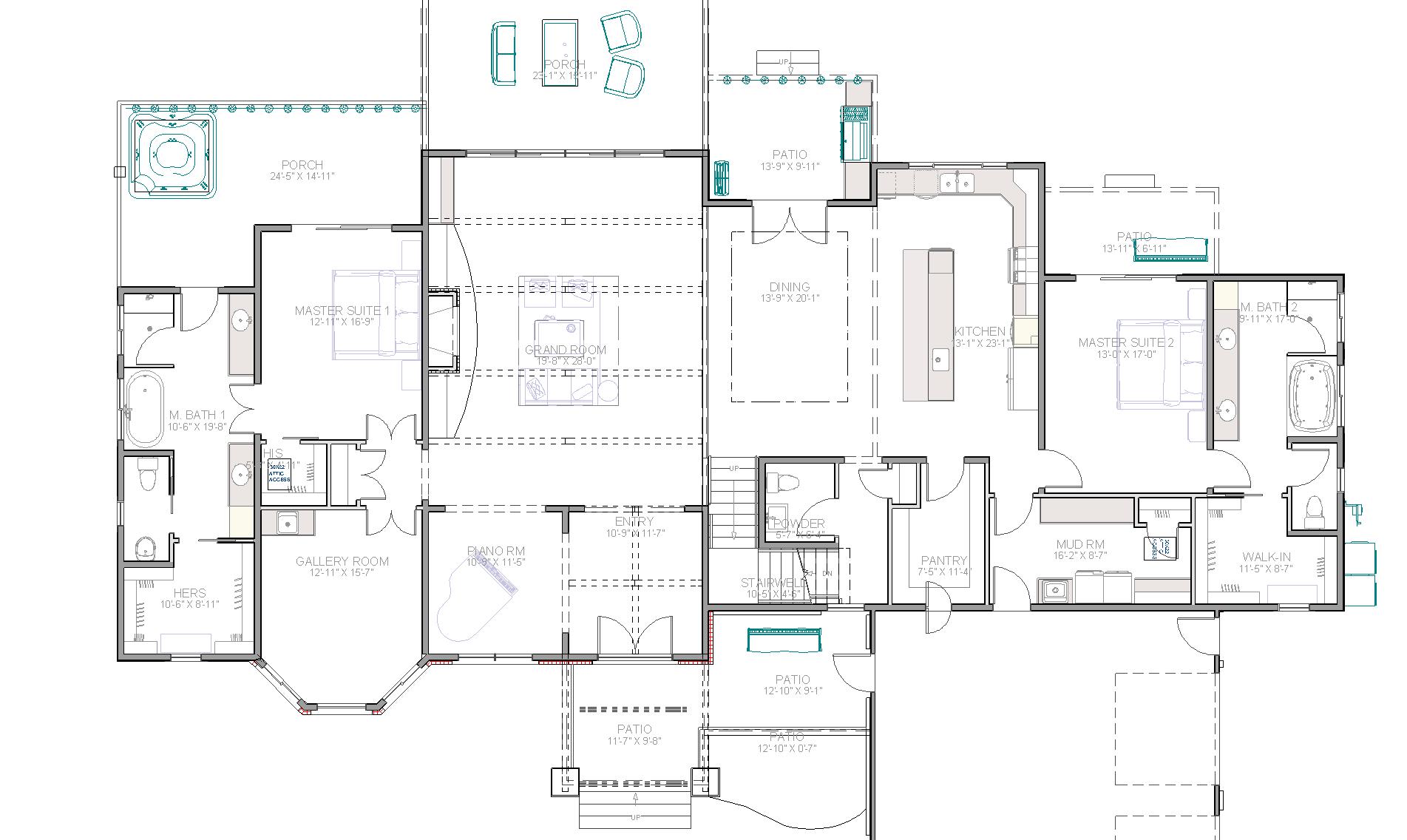 The Fern — Floor Plan — Living Space