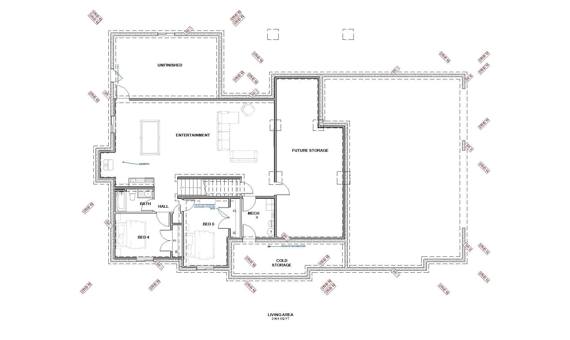 The Little — Floorplan — Basement