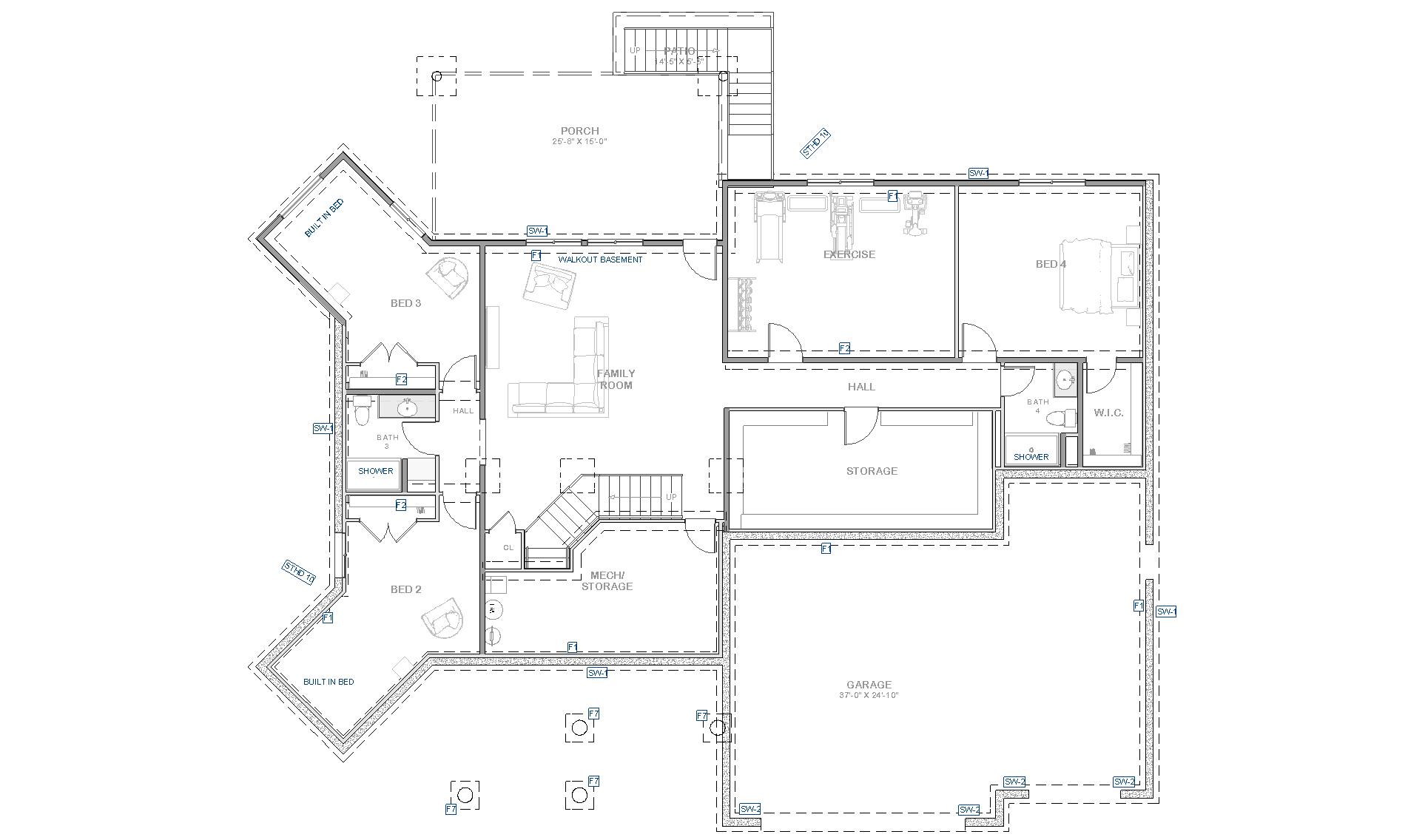 The Greenhalgh — Floorplan — Basement