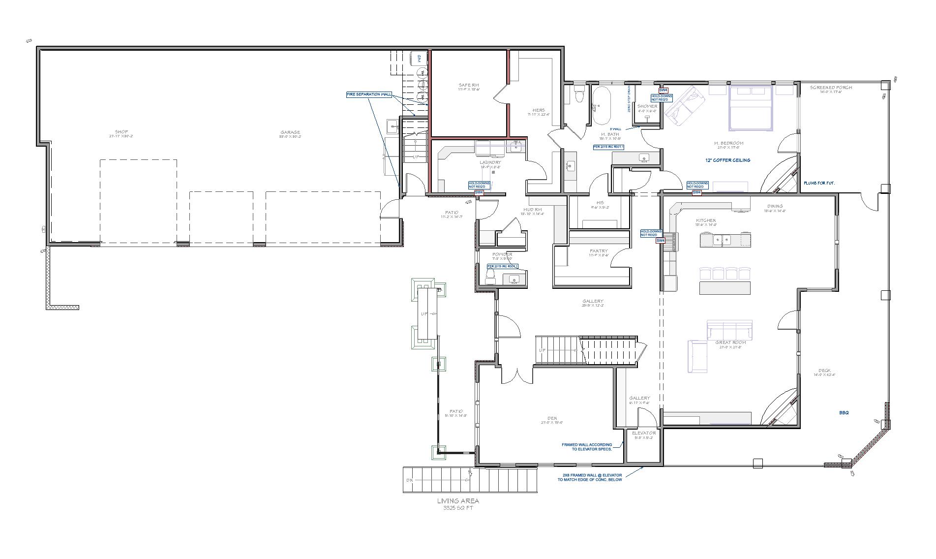 The Nasland — Floorplan — Main Level